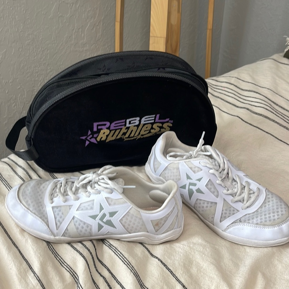 Rebel Ruthless cheer shoes with bag